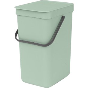 Affaldsspand, Brabantia Sort & Go, jade gr�n, plast, 12 l, forberedt til v�gmontering inkl. materialer *Denne vare tages ikke retur*