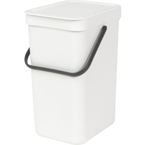Affaldsspand, Brabantia Sort & Go, lysegr�, plast, 12 l, forberedt til v�gmontering inkl. materialer *Denne vare tages ikke retur*