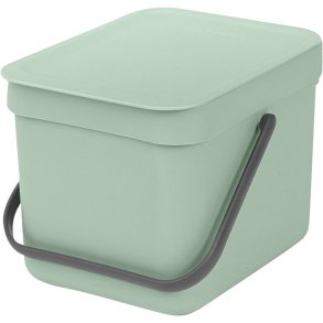 Affaldsspand, Brabantia Sort & Go, jade gr�n, plast, 6 l, forberedt til v�gmontering inkl. materialer *Denne vare tages ikke retur*