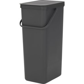 Affaldsspand, Brabantia Sort & Go, gr�, plast, 40 l, ekskl. v�gbeslag *Denne vare tages ikke retur*