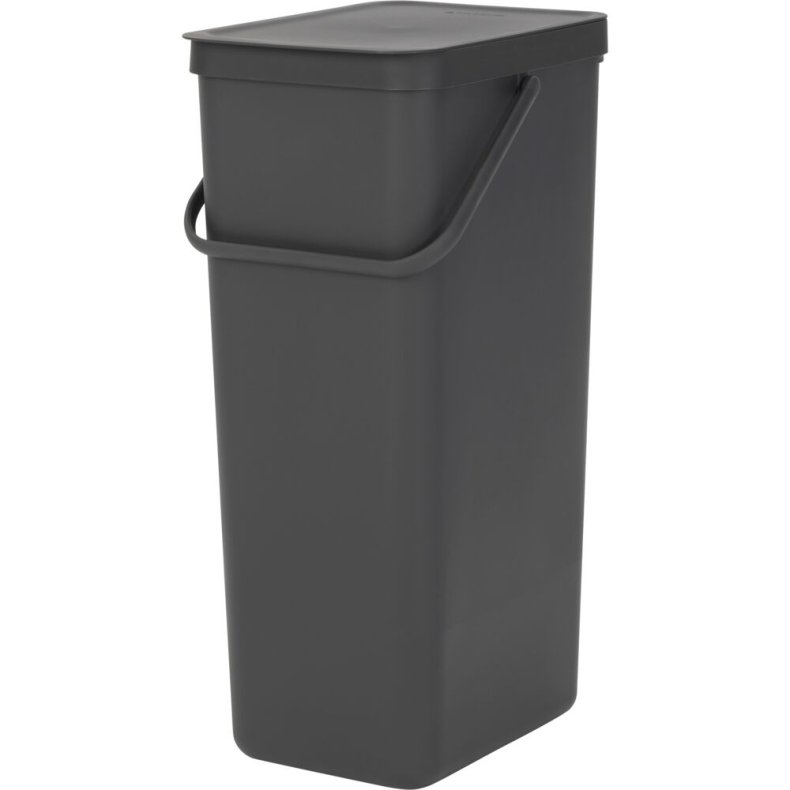 Affaldsspand, Brabantia Sort & Go, gr�, plast, 40 l, ekskl. v�gbeslag *Denne vare tages ikke retur*
