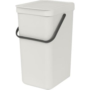 Affaldsspand, Brabantia Sort & Go, lysegr�, plast, 16 l, forberedt til v�gmontering inkl. materialer *Denne vare tages ikke retur*