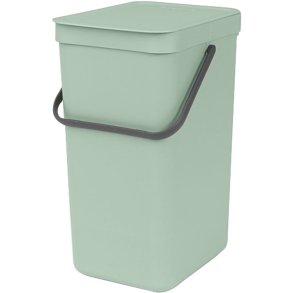 Affaldsspand, Brabantia Sort & Go, jade gr�n, plast, 16 l, forberedt til v�gmontering inkl. materialer *Denne vare tages ikke retur*