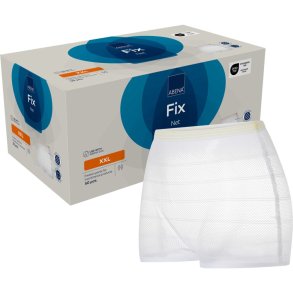 Fikseringstrusse, ABENA Fix Net, XXL, hvid, orange farvekode
