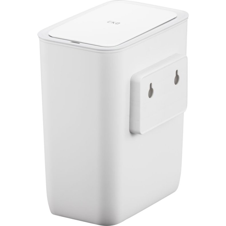 Hygiejnespand, Morandi, hvid, plast, 8 l, med sensor og touch l�g *Denne vare tages ikke retur*