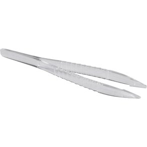 Pincet, 12cm, klar, plast, steril, engangs *Denne vare tages ikke retur*