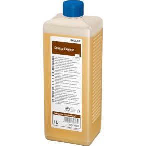 Ovn- og grillreng�ring, Ecolab Grease Express, 1 l, klar-til-brug, med farve, uden parfume