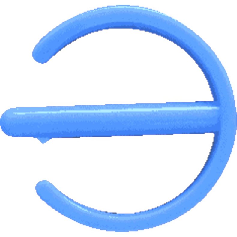 Clips til fremf�rer, bl�, plast *Denne vare tages ikke retur*