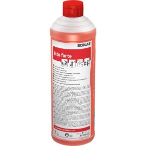 Kalkfjerner, Ecolab Into Forte, 1 l, med farve og parfume