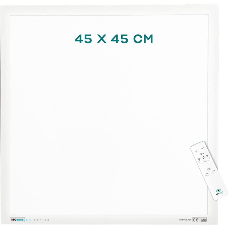 LED-panel, 45x45cm, hvid, til synspr�vetavle, inklusiv fjernbetjening *Denne vare tages ikke retur*