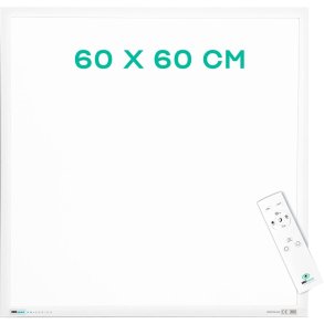LED-panel, 60x60cm, hvid, til synspr�vetavle, inklusiv fjernbetjening *Denne vare tages ikke retur*