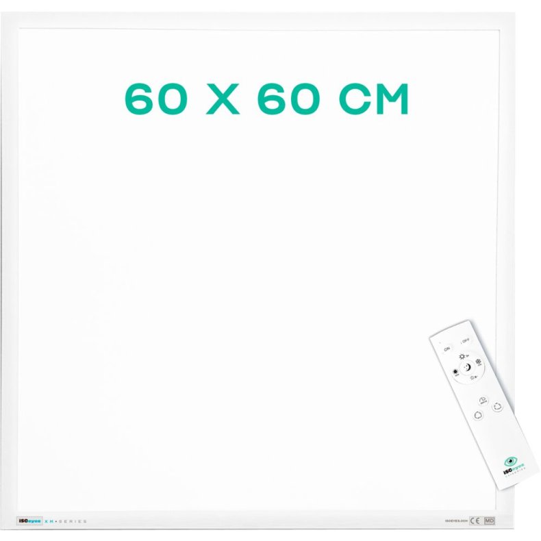 LED-panel, 60x60cm, hvid, til synspr�vetavle, inklusiv fjernbetjening *Denne vare tages ikke retur*