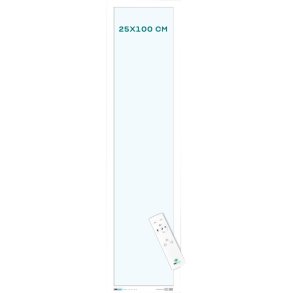 LED-panel, 25x100cm, hvid, til synspr�vetavle, inklusiv fjernbetjening *Denne vare tages ikke retur*
