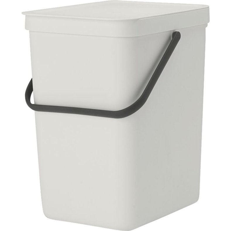 Affaldsspand, Brabantia Sort & Go, lysegr�, plast, 25 l, ekskl. v�gbeslag *Denne vare tages ikke retur*