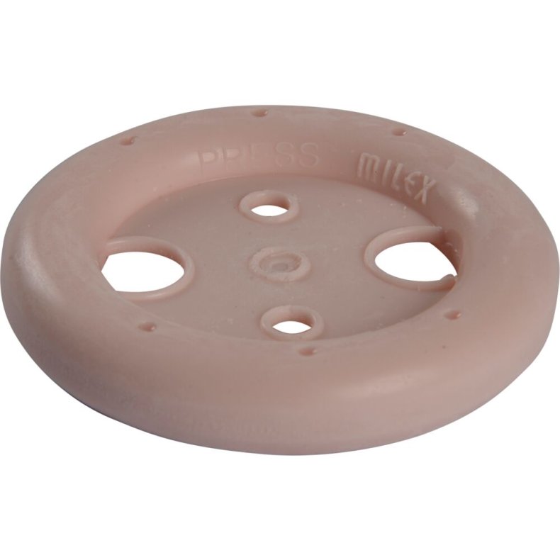Pessar ring, Milex, 7, �89mm, lyser�d, silikone, med st�tte