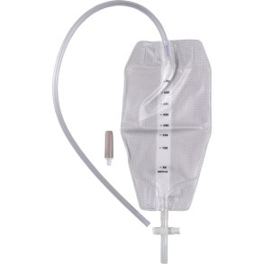 Urinpose, benpose, Taining, 60cm, 750 ml, etkammer, CV/NRV, NW bagside, justerbar slange, nattilkobling