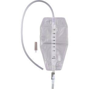 Urinpose, benpose, Taining, 60cm, 750 ml, etkammer, DV/NRV, NW bagside, justerbar slange, nattilkobling