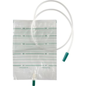 Urinpose, sengepose, Taining, 110cm, 2000 ml, etkammer, PP/NRV