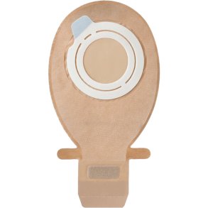 Ileostomipose, SenSura Mio Flex, XXL, beige, 90 mm, 2-dels, t�mbar, Max-Cut, med vindue