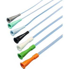 Sugekateter, Mediplast, CH 12, 53cm, hvid, coud� buet spids, steril *Denne vare tages ikke retur*