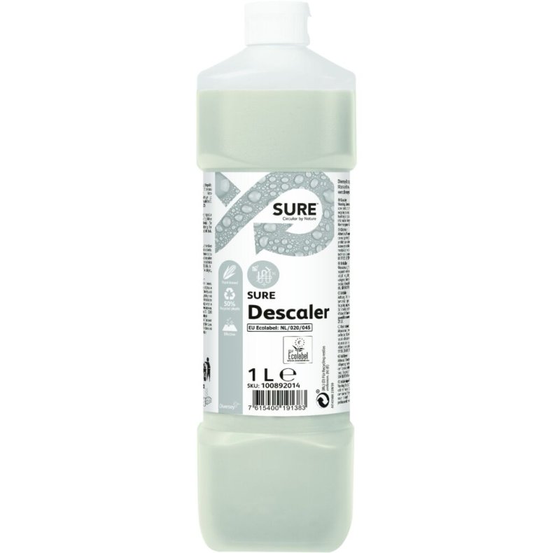 Kalkfjerner, Diversey SURE Descaler, 1 l, uden farve og parfume *Denne vare tages ikke retur*