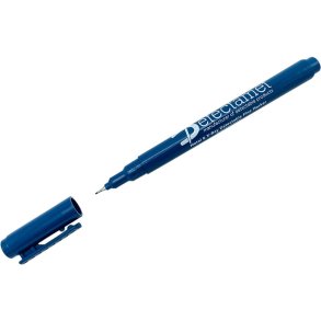 Detekterbar fin mark�r, bl�, udtr�kkelig pen *Denne vare tages ikke retur*