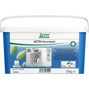 Vaskepulver, Green Care Professional Activ Bicompakt, kul�rt og hvidt, uden farve, med parfume, 10 kg *Denne vare tages ikke retur*