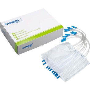 Urinpose, benpose, Taining, 45cm, 750 ml, etkammer, CV/NRV, nattilkobling