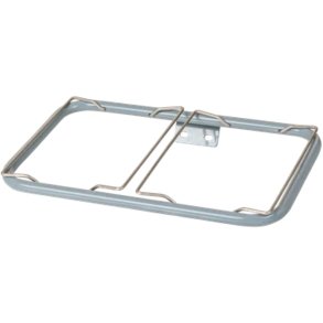Poseholder, Tina Trolleys Exclusive, Exclusive, 480x330x75mm, s�lv, pulverlakeret st�l, skr�, dobbelt, til 60 ltr. poser *Denne vare tages ikke retur*