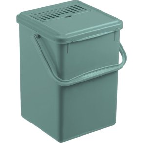 Affaldsspand, Bio, Rotho, m�rkegr�n, plast, 9 l, med kulfilter i l�get, plasthank, til kildesortering *Denne vare tages ikke retur*