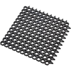 Modulm�tte, 50x50x2,3cm, sort, gummi *Denne vare tages ikke retur*