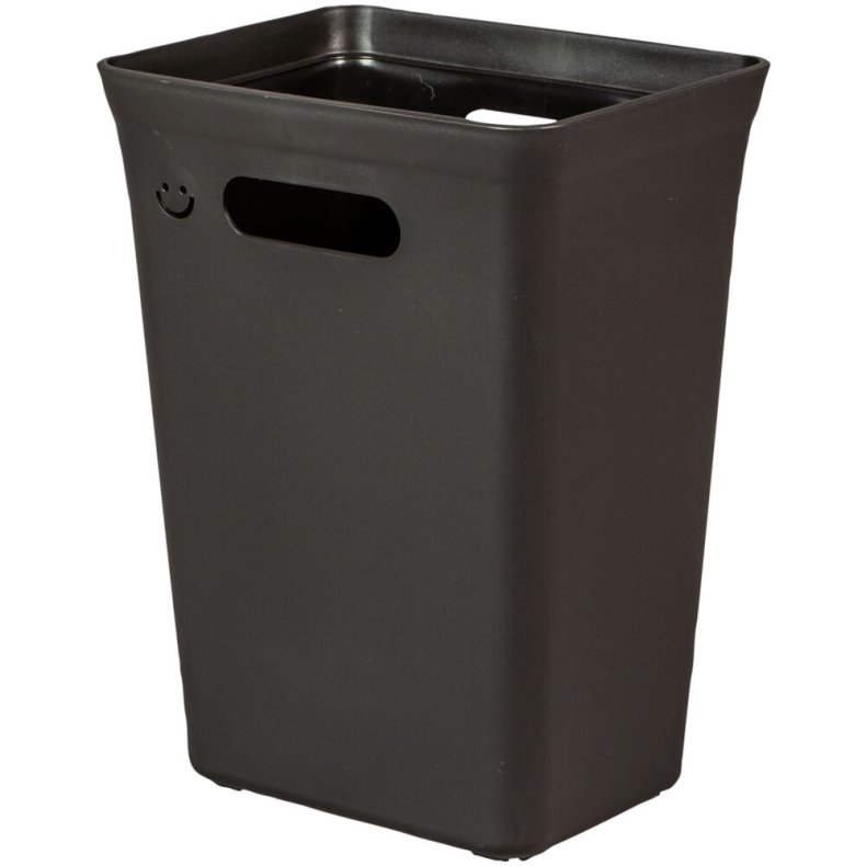Affaldsspand, Aved�re, sort, plast/genanvendt, 10 l, genanvendt plast