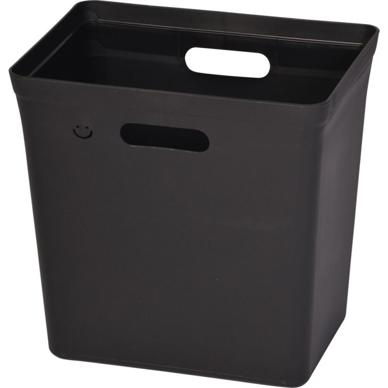 Affaldsspand, Aved�re, sort, plast/genanvendt, 20 l, genanvendt plast