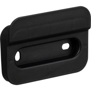 V�gbeslag, Aved�re, 92x19x67mm, sort, genanvendt plast, t/affaldssystem