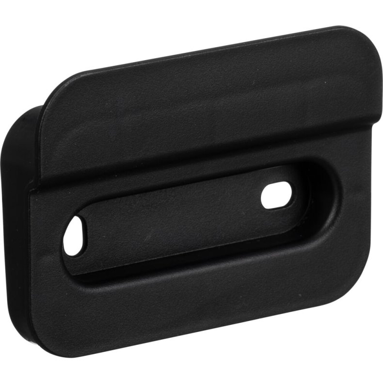 V�gbeslag, Aved�re, 92x19x67mm, sort, genanvendt plast, t/affaldssystem