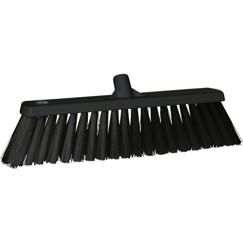 Fejekost, Vikan, sort, polyester/PP/rustfrit st�l, 53 cm, meget stiv *Denne vare tages ikke retur*
