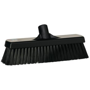 Fejekost, Vikan, sort, polyester/PP/rustfrit st�l, 30 cm, medium *Denne vare tages ikke retur*