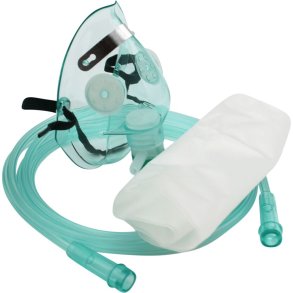 Iltmaske, Norse Rescue, 3-i-1 akutmaske, med reservoir, 2m slange, barn