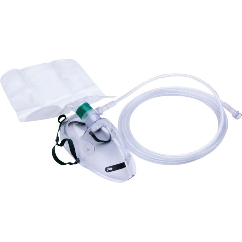 Iltmaske, Norse Rescue, 3-i-1 akutmaske, med reservoir, voksen