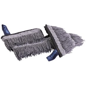 Moppe, Vileda Swep Duo r-MicroTech Pro, gr�, polyester/PP, 35 cm, lommer, 60% genanvendt