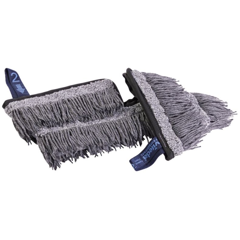 Moppe, Vileda Swep Duo r-MicroTech Pro, gr�, polyester/PP, 35 cm, lommer, 60% genanvendt