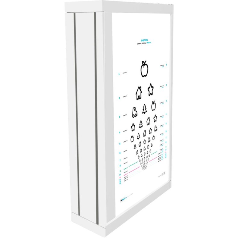 Synspr�vetavle, 39x62cm, 3 meter, Eyekey, figurtavle til kabinet *Denne vare tages ikke retur*