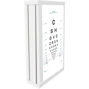 Synspr�vetavle, 39x62cm, 3 meter, Optician A, bogstavtavle til kabinet *Denne vare tages ikke retur*