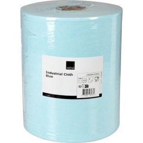 Industriaft�rring, ABENA, 1-lags, 152m x 30,5cm, �24cm, bl�, cellulose/PET/viskose