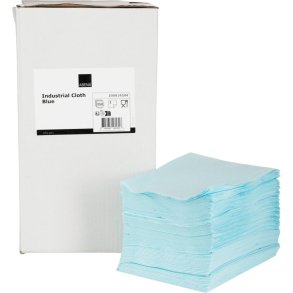 Industriaft�rring, ABENA, 1-lags, 40x30cm, bl�, nonwoven