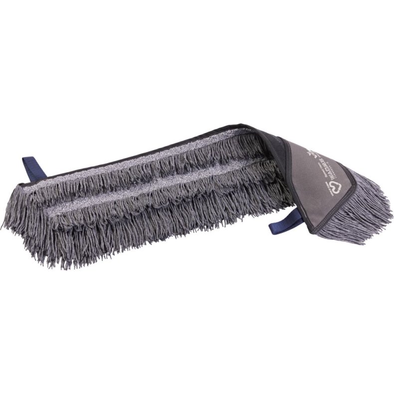 Moppe, Vileda Swep Single r-MicroTech Pro, gr�, polyester/PP, 65 cm, lommer, 47% genanvendt *Denne vare tages ikke retur*