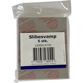 Slibesvamp, 13,7x11x0,5cm, gr�, fin slibeeffekt, korn 280