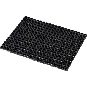 Skrabem�tte, Notrax, 100x150x2,3cm, sort, gummi, uden kant, tung trafik *Denne vare tages ikke retur*