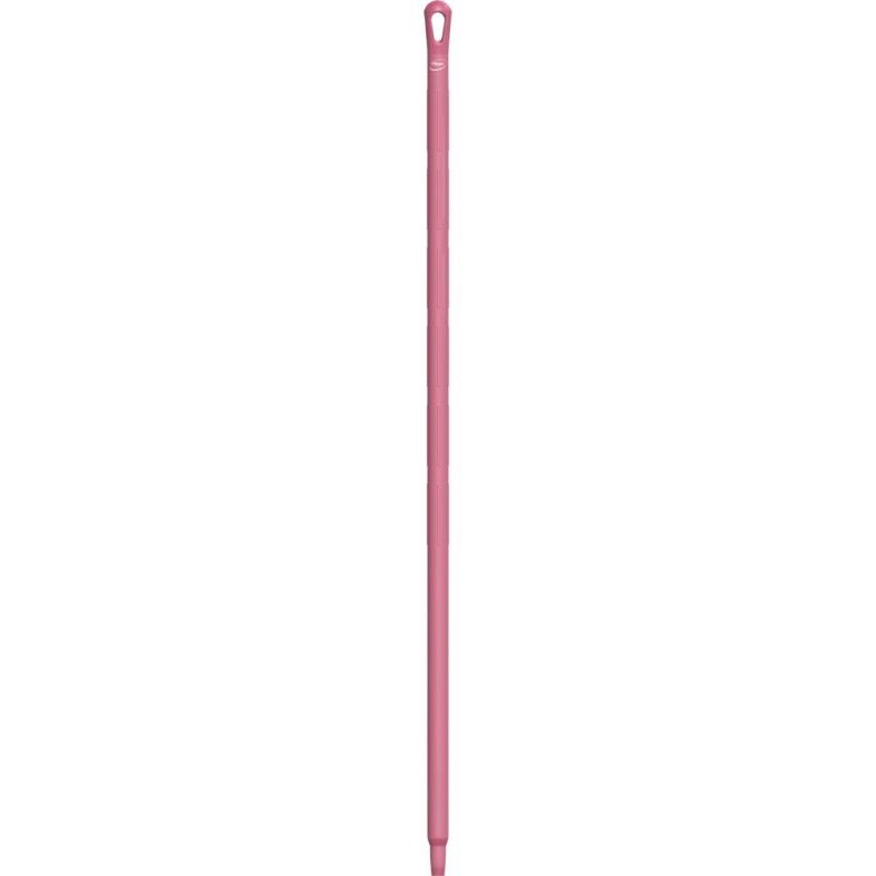 Skaft med gevind, Vikan, 130cm, �3,2cm, pink, glas/PP, ultra hygiejnisk *Denne vare tages ikke retur*