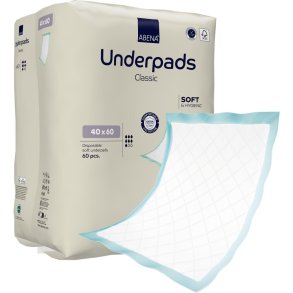 Underlag, ABENA Underpads Classic, 60x40cm